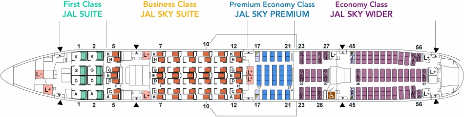 Boeing 777 seat map