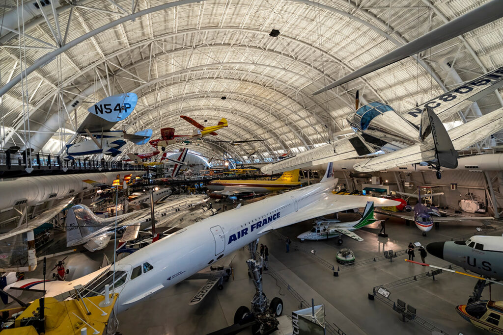 The Air France Concorde on display at the Udvar-Hazy Center