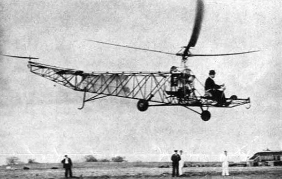 First-ever Helicopter Flight (1936)