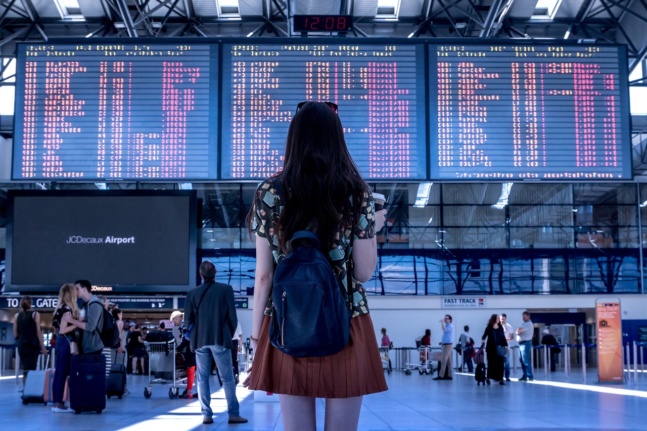 women at the airport