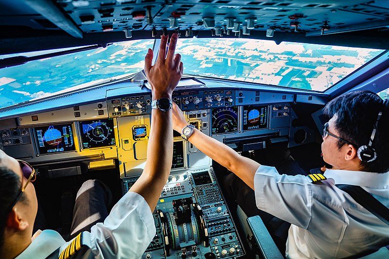 pilots at work